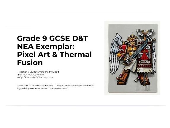 Grade 9 DT NEA Exemplar: Pixel-Art & Thermal Fusion (AO1-AO4 Mastery Pack)