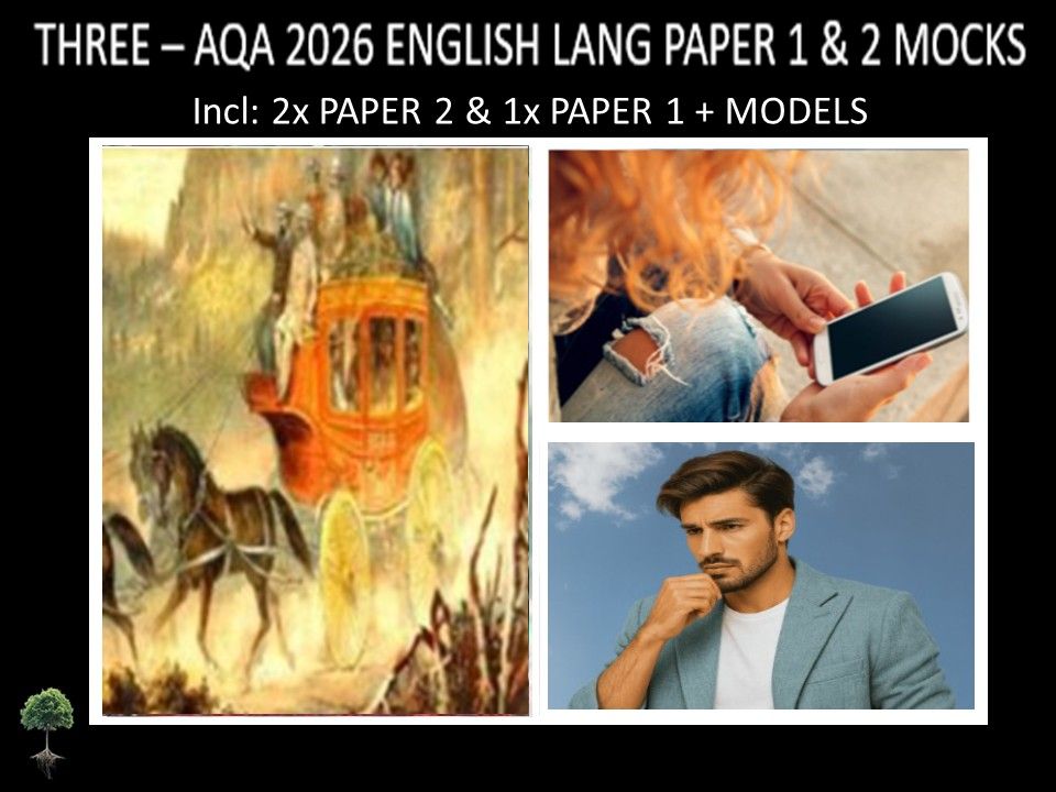THREE - AQA PAPER 1 & 2 | 2026 FULL MOCKS | MODELS
