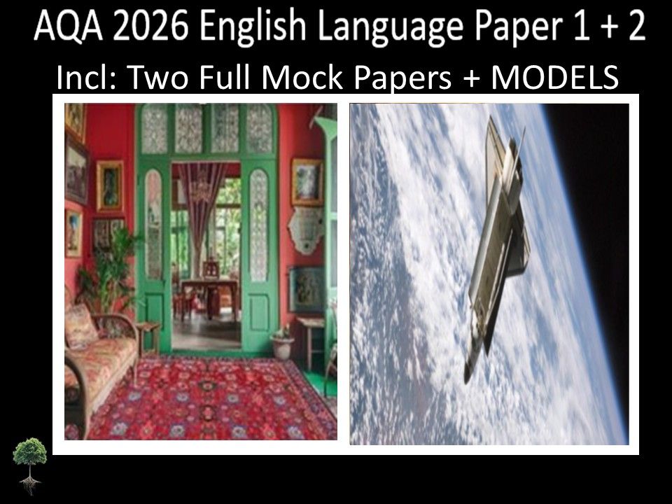 Two AQA 2026 English Language Paper 1 + 2 Mocks | MODELS