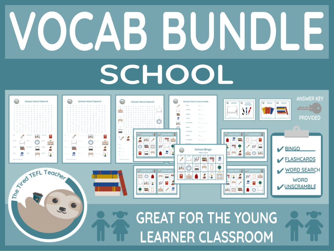 ESL School Vocabulary Bundle