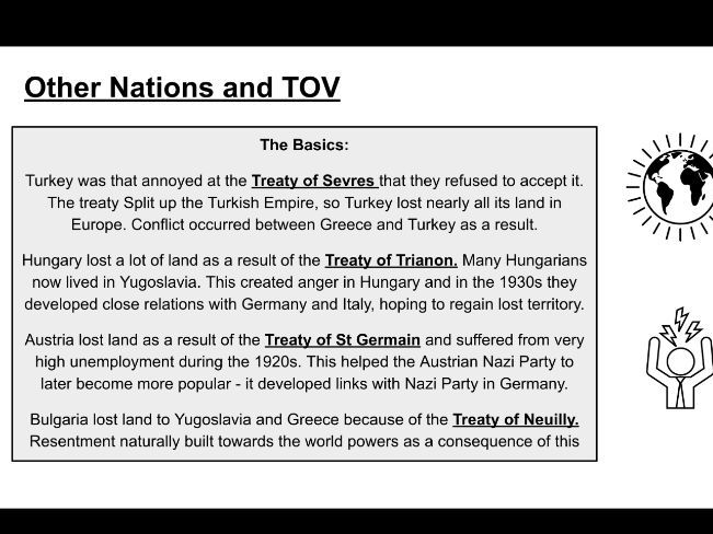 AQA GCSE Conflict and Tension Inter War Years Revision Slide