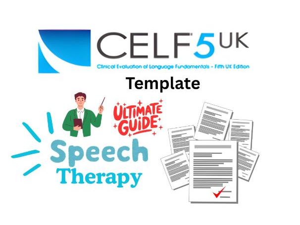 CELF-5 Template Speech Therapy Guide with Domains Explained Helpful!