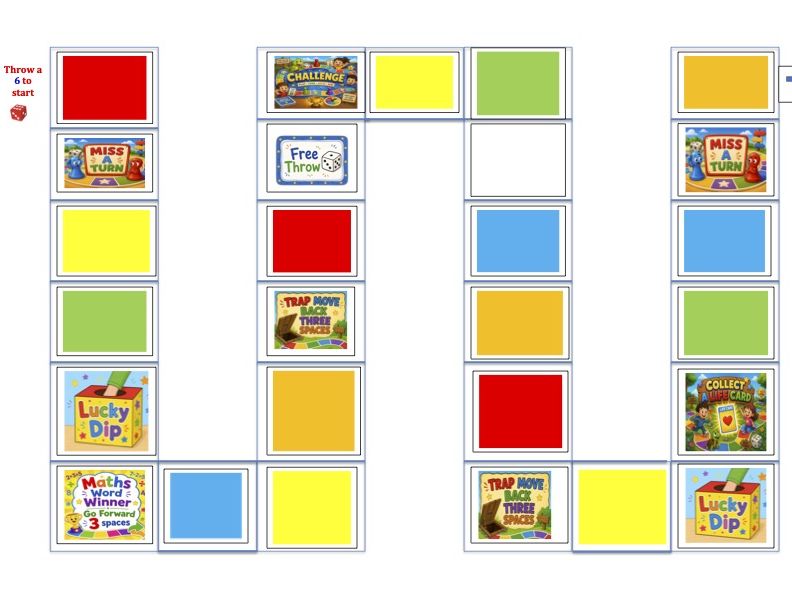 Numeracy - Two Step Word Problems Board Game