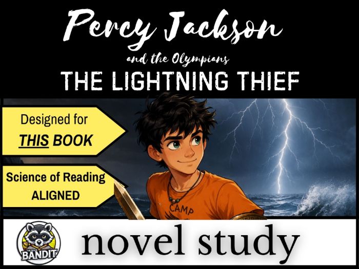 PERCY JACKSON  and the Olympians THE LIGHTNING THIEF Novel Study